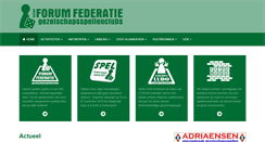 Desktop Screenshot of forumfederatie.be