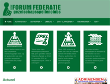 Tablet Screenshot of forumfederatie.be